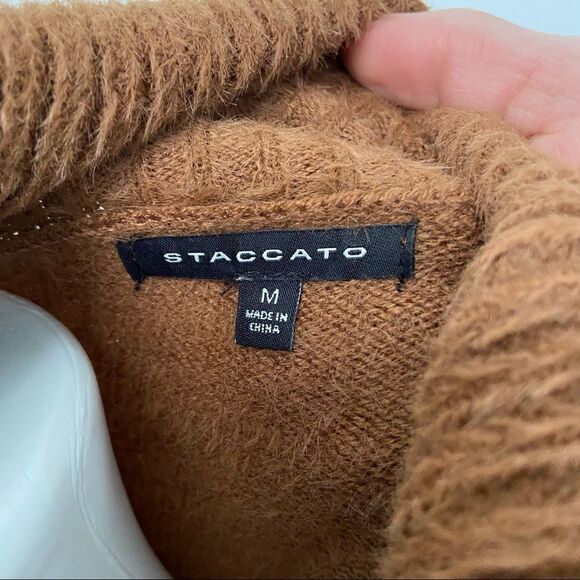 Staccato fuzzy Turtleneck Neutral stripe - Picture 3 of 7